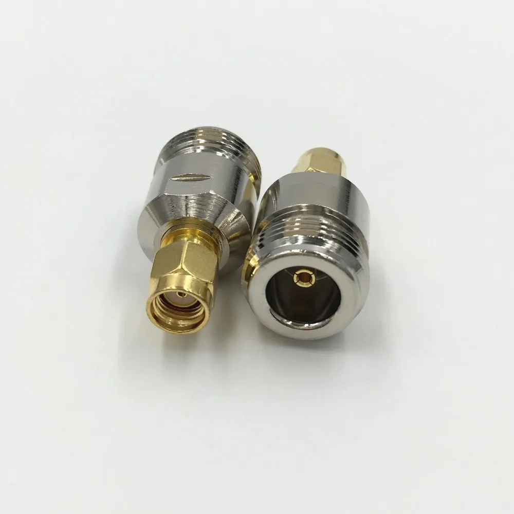 3PCS / N ayol uchun SMA / RP-SMA Jack 3 turlari erkak yoki ayol Plug Set Brass RF koaksiyal koaksiyal Jumper Adapter sinov ulagichi