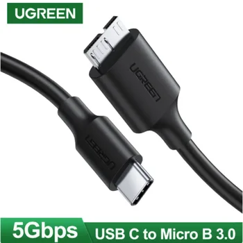 Micro B Ugreen USB turi C 3.0 HDD SSD tashqi qattiq disk Disk smartfon MacBook kompyuter Micro B kabel ma'lumotlar uchun kabel ulagichi