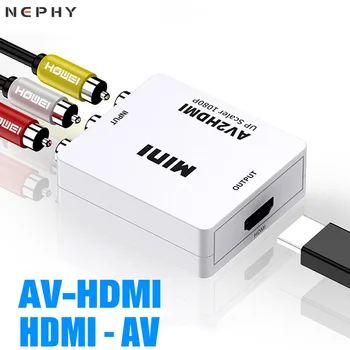 HDMI AV RCA / HDMI simlar bilan Ps1080 PS 2 3 4 5 TV Box HD Video uchun murakkab Konverter 2p CVSB ko'p chiqib kabel Adapter AV uchun