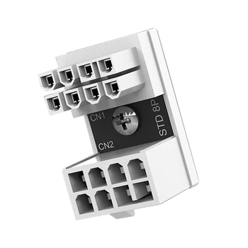 ATX 8 pinli ayoldan 8 pinli erkak burchakli burilish konnektorlari kompyuter qismlari kabellarni boshqarish portlari Video karta uchun Aksessuarlar