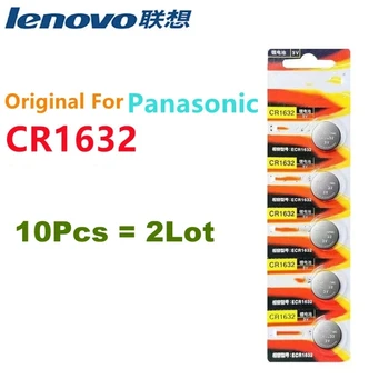 Panasonic CR10 uchun 1632 dona Original 1632 LM1632 BR1632 ECR1632 lityum hujayrali tugma Kalkulyator o'yinchoq tibbiy soat uchun kalit elektronika