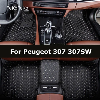 Peugeot 307 307 Vt avtomatik gilamlar uchun Fekofeko maxsus avtomobil tagliklari oyoq Coche Accessorie