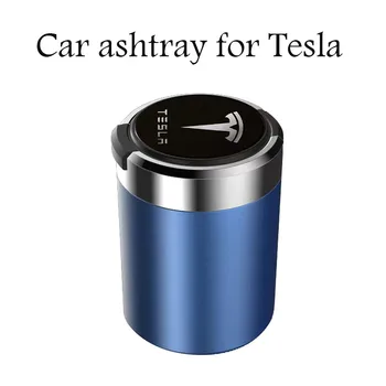 Tesla Model 3 Model X model S Model Y avtomobil ichki aksessuarlari uchun LED yengil avtomobil logotipi metall Laynerli avtomobil kuldon