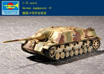 Trumpeter 07262 1/72 nemis Jagdpanzer IV Tank buzuvchi model to'plami zirhli mashina TH07156-SMT6