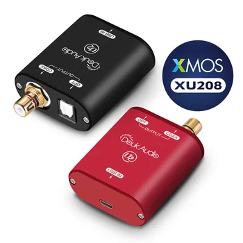 Mini xmos XU208 USB uchun tola / koaksiyal signal konvertori audio adapter DSD 192kHz